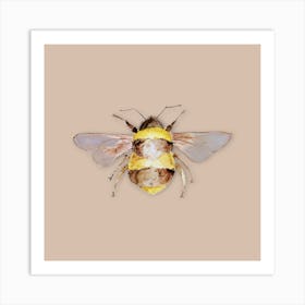 Pink Bumble Bee Art Print