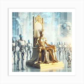 King Of The Robots 3 Art Print