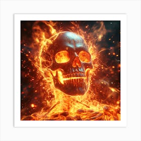 Spooky Halloween Skeleton Emojis Artwork 11 Art Print