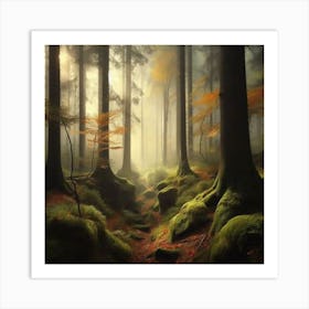 Mossy Forest Art Print