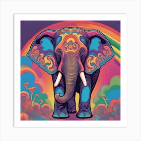 Hypnotic Elephant Art Print
