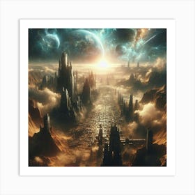 Space City 3 Art Print