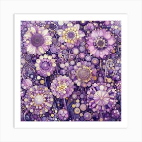 Purple Flowers Art Print