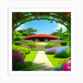 Beautiful Garden 1 Art Print