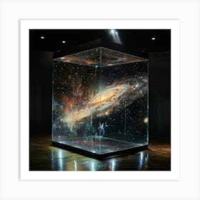 Galaxy In A Cube Art Print