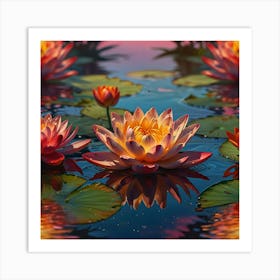 Lotus Flower Art Print