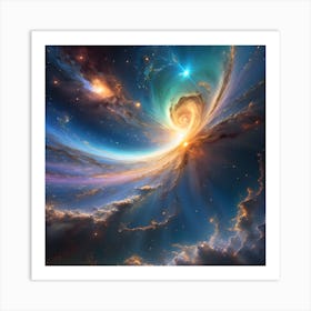 Galaxy In Space 2 Art Print