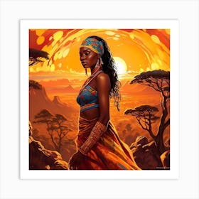 African Woman 36 Art Print