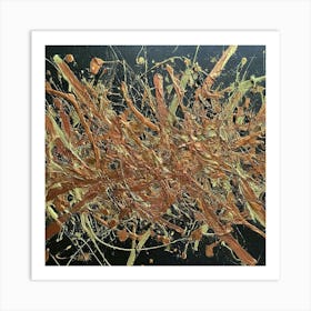 Abstract Painting inspired by Jackson Pollock 2 Art Print