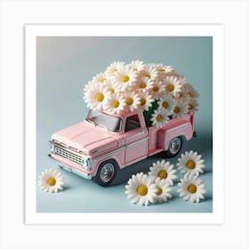 Daisy Truck Art Print