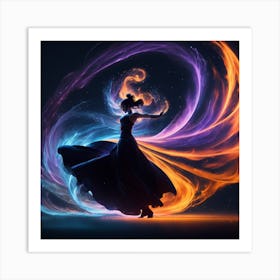 Fire Dancer Art Print