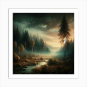 Dark Forest 42 Art Print