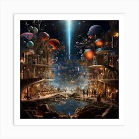 Fantasy Worlds Series By Csaba Fikker 34 Art Print