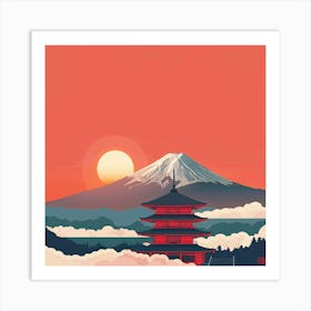 Japanese Pagoda Art Print