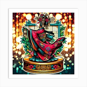 Japan Geisha Visual 100 Art Print