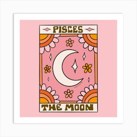 Pisces Tarot Card Art Print