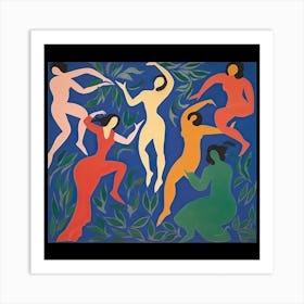 Women Dancing The Dance Painting Art Print