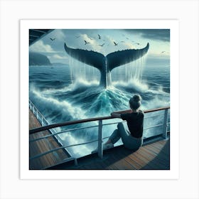 Whale Tail 2 Art Print