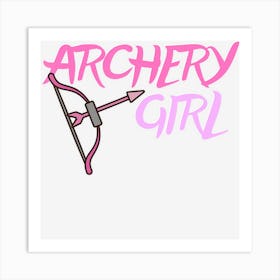 Cute Archery Girl Bow And Arrow Girly Sports Gift Art Print