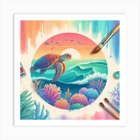 Tropical style 3 Art Print