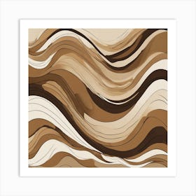 Abstract Wave Painting 13 Art Print