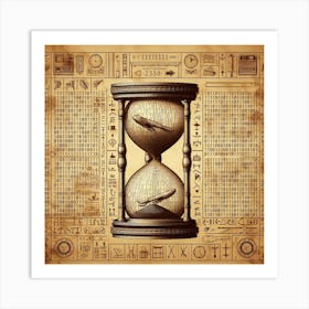 Egyptian Hourglass 1 Art Print