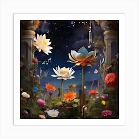 Lotus Flower Art Print