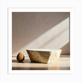 Marble Bowl - Marble Stock Videos & Royalty-Free Footage Art Print