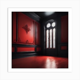 Red Room Stock Videos & Royalty-Free Footage Art Print