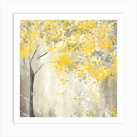 Yellow Tree Canvas Art Art Print