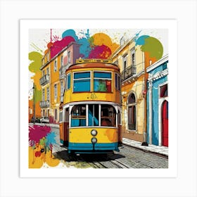 Lisbon Tram 5 Art Print