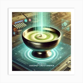 Pandan Coconut Cream Essence Scifi Corrected Art Print