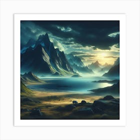 Landscape Painting 5 Art Print