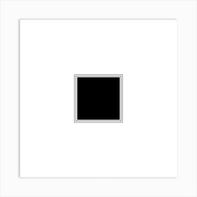 Black Square Art Print