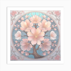 Cherry Blossom Tree Art Print