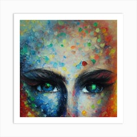 art - eyes Art Print