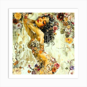 Lace 3 - Flora Rosa Art Print