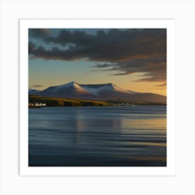 Sunset In Iceland Art Print