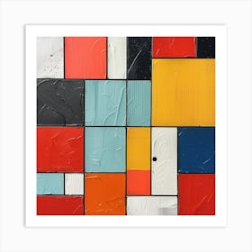 Abstract Squares 2 Art Print