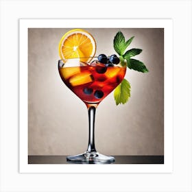 Cocktail In A Glass 2 Art Print