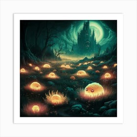 Halloween Pumpkins Art Print