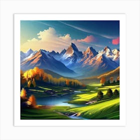 Landscape Wallpapers 15 Art Print