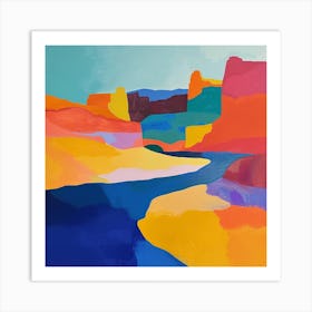 Abstract Travel Collection Djibouti 1 Art Print