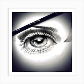 Eye Drawing 2 Art Print