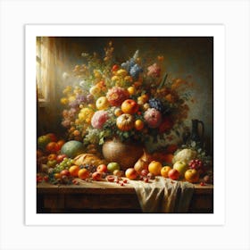 Bouquet Of Fruits Art Print