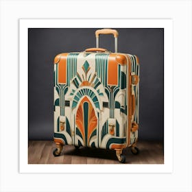 Deco Luggage 1 Art Print