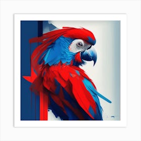 Abstract Parrot 1 Art Print