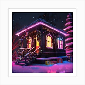 Christmas House 119 Art Print