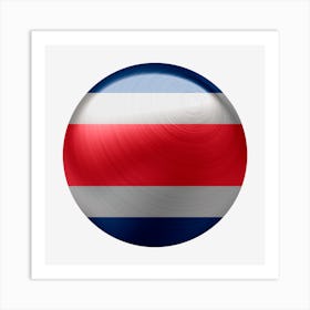 Costa Rica Flag Country Symbol Art Print