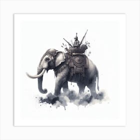 War elephant Art Print